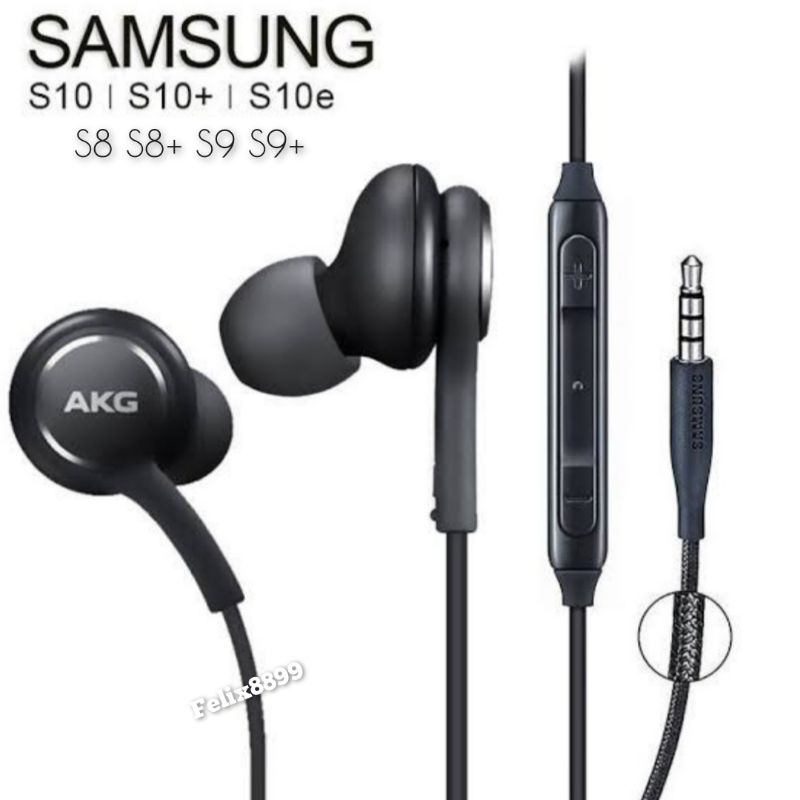 HANDSFREE HEADSET EARPHONE SAMSUNG AKG S10 S10E S10 LITE S10+ S10 PLUS S8 S9 S8+ S9+ S8 PLUS S9 PLUS ORIGINAL