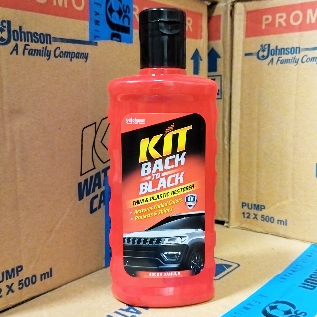 PENGHITAM PLASTIK DAN TRIM MOBIL KIT BACK TO BLACK 250 ML