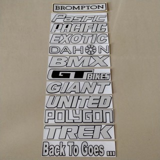 Stiker Cutting Sepeda speda Pasific Exotic Dahon Bmx Giant Stiker Cutting Sepeda speda Pasific Exotic Dahon Bmx Giant