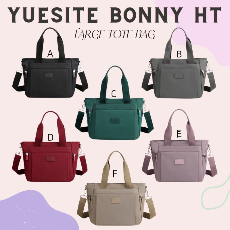 Tote bag tas selempang wanita yuesite bonny large waterproof original