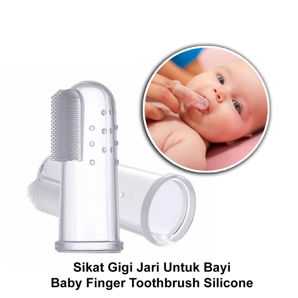 Sikat Gigi Bayi Silicone Finger Tooth Brush Sikat Gigi Jari