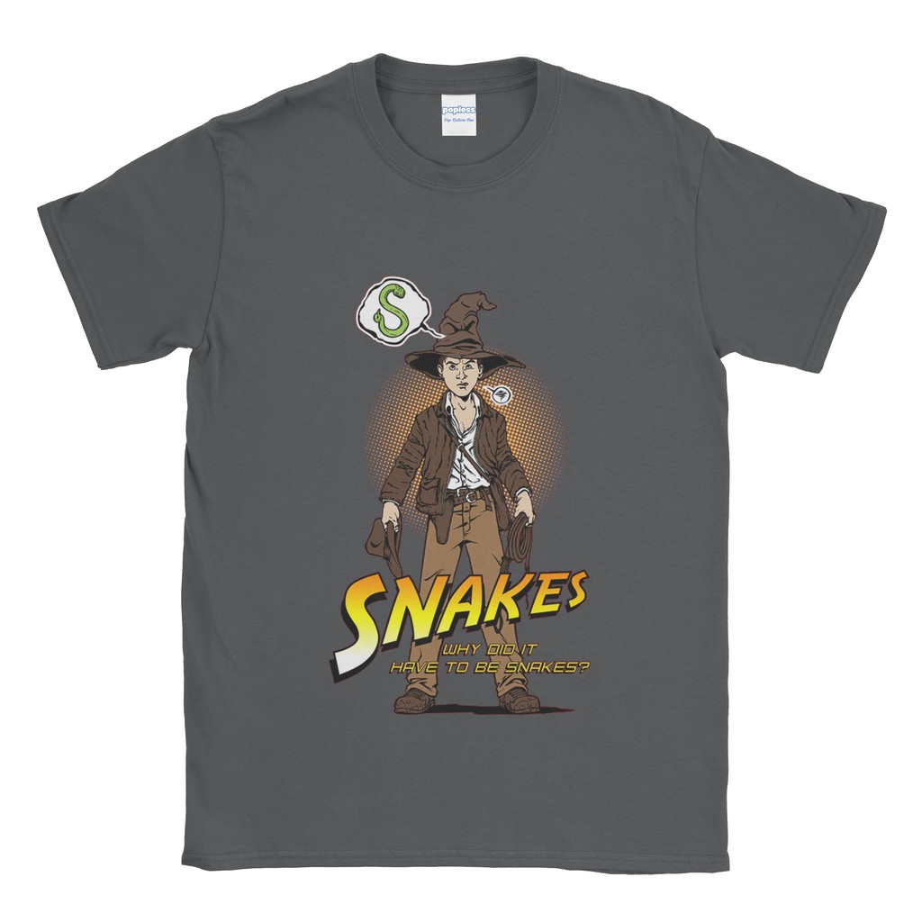 Baju Kaos Tshirt Indiana Jones Snakes