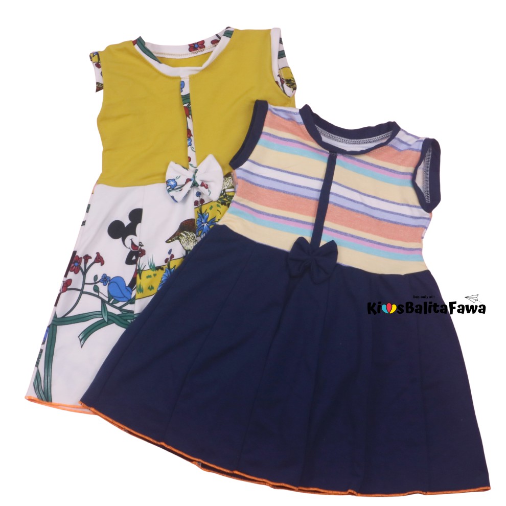 Dress Lala uk. 3-4 th / Dress Balita Dress Anak Cewek Dress Import Dress Yukensi Dress Anak Murah