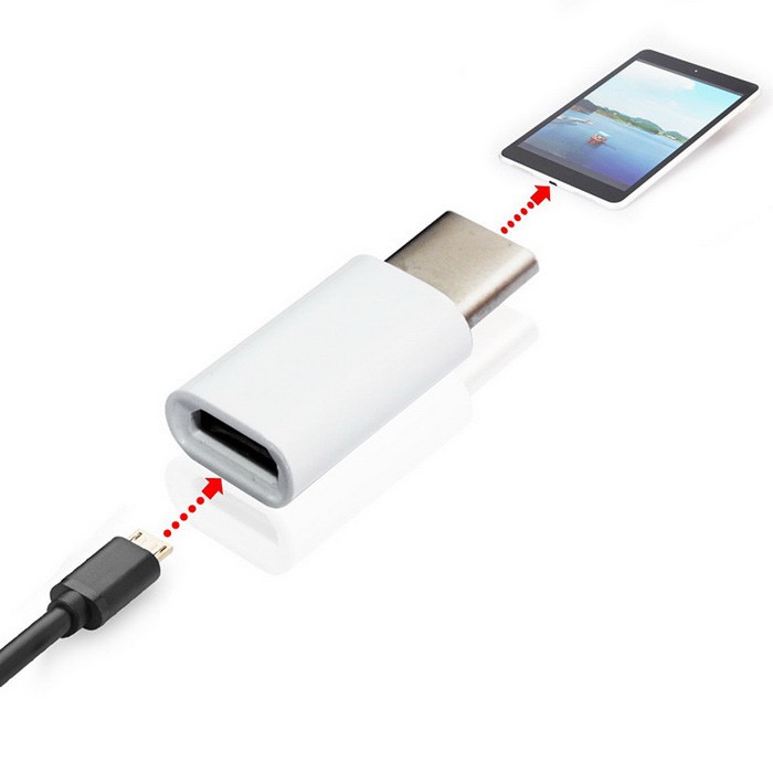 Converter Adaptor Micro USB to Type C Connector Konektor Adapter Tipe Samsung XiaoMi Asus Oppo