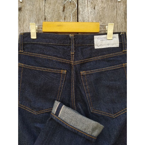 vetements selvedge denim blue indigo slim fit size 29 second original