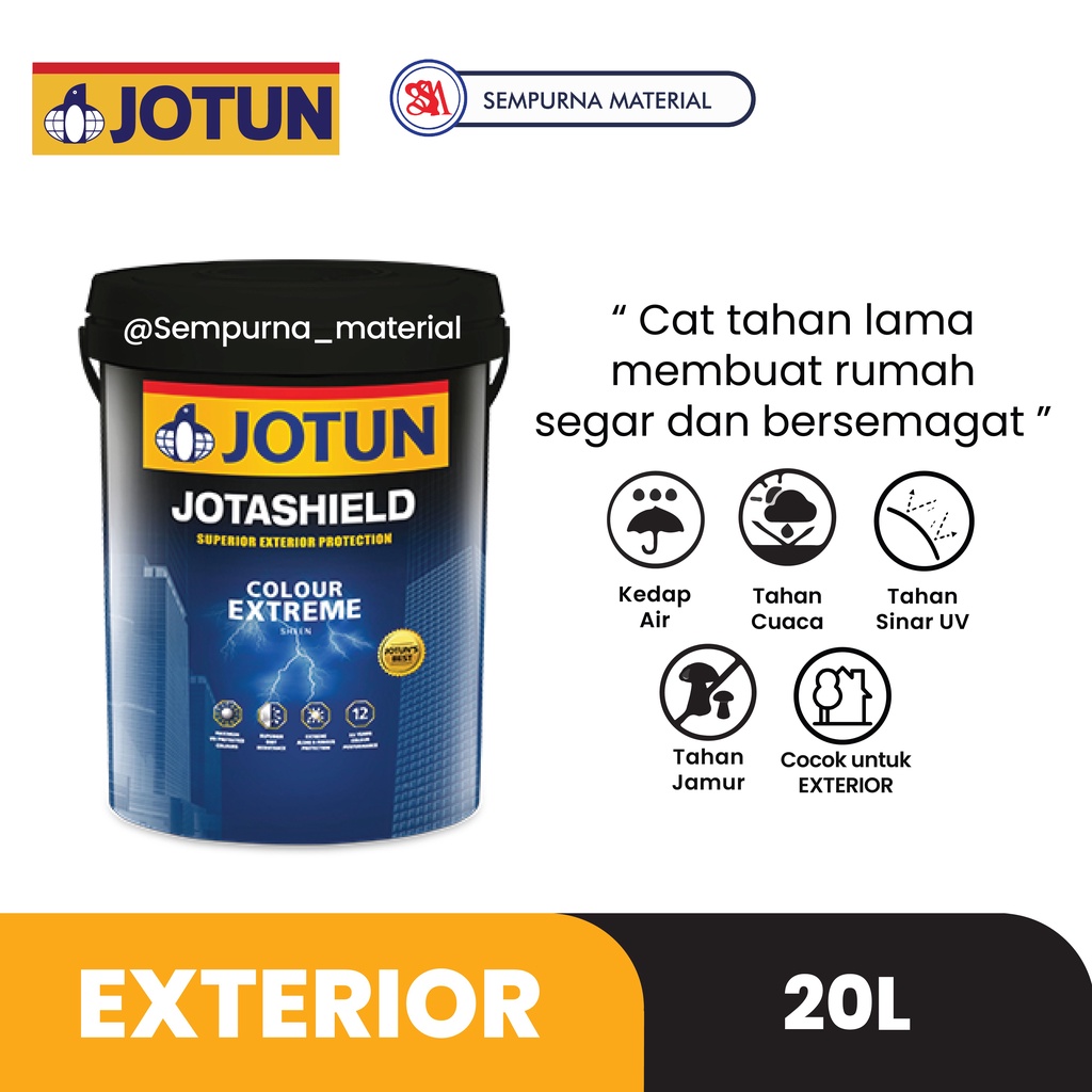 Jual Cat Exterior Jotun Jotashield Extreme Lt Putih Shopee Indonesia