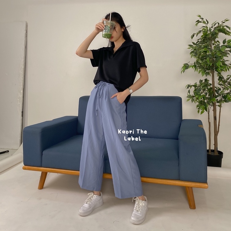 Jose Linen Pants - Celana Cullote Wanita - Celana High Waist - Celana Kantor Panjang - Celana Korea Wanita - Celana Formal / Casual