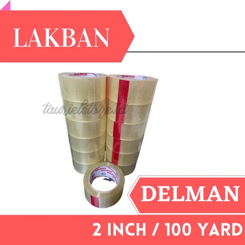 

taurielstore - Lakban Delman Bening 2inch 2 inch 100 yard tebal