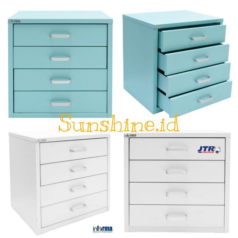 INFORMA LACI BESI 4 TINGKAT / LEMARI BESI / DRAWER METAL / FILING CABINET INFORMA