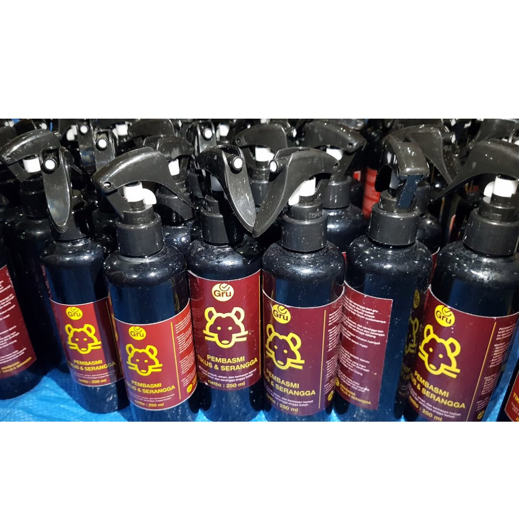 Spray Anti Tikus dan Serangga GRU ampuh/Obat Tikus Pengusir Pembasmi Tikus di rumah dan mobil 250ml