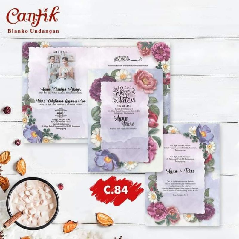 BLANKO UNDANGAN CANTIK 82-86