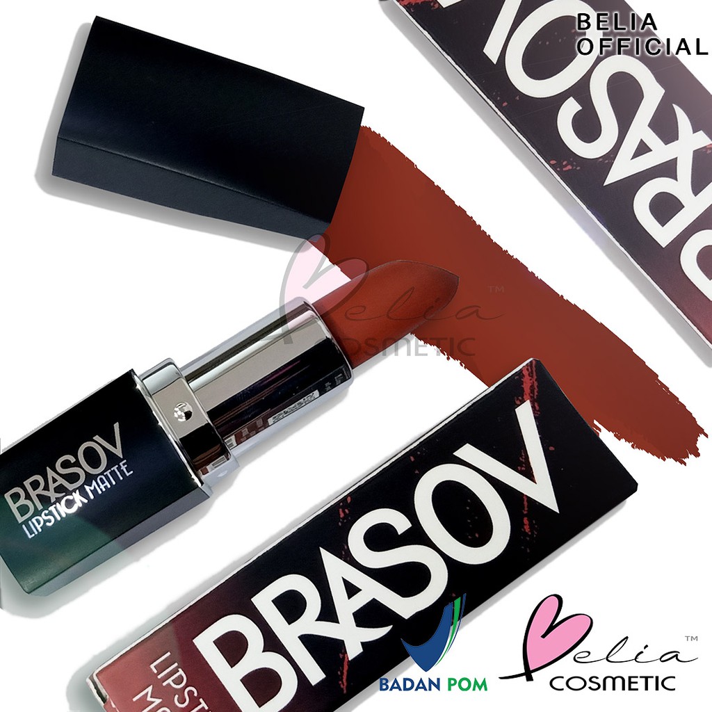 ❤ BELIA ❤ BRASOV Lipstick Matte 3.8g BPOM | lipstik mate