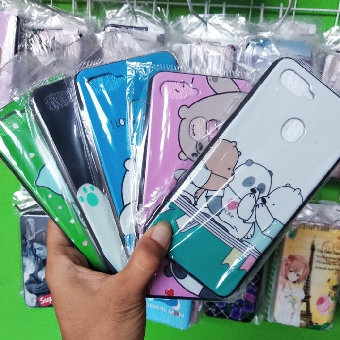 (GRATIS ONGKIR) Softcase Karakter Oppo A7 A5s - Case Motif Bear Beruang Silikon