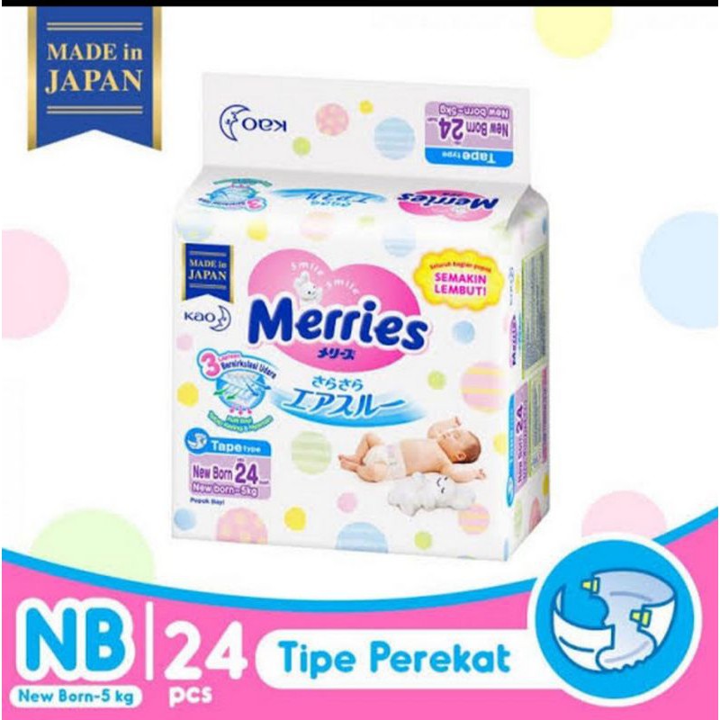 Merries Tape Newborn Premium Diapers satuan