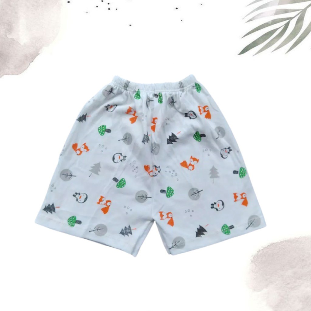 |1PCS| Celana Bayi Pendek Putih Print Size S,M,L,XL