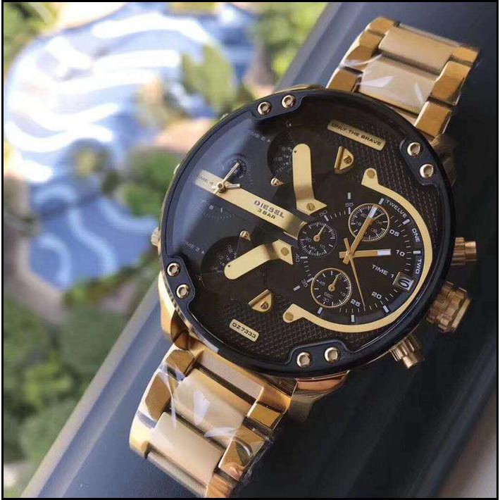 Jam Tangan Pria Merk Diesel Gozilla Dz-7312 S.Steel Free Yes