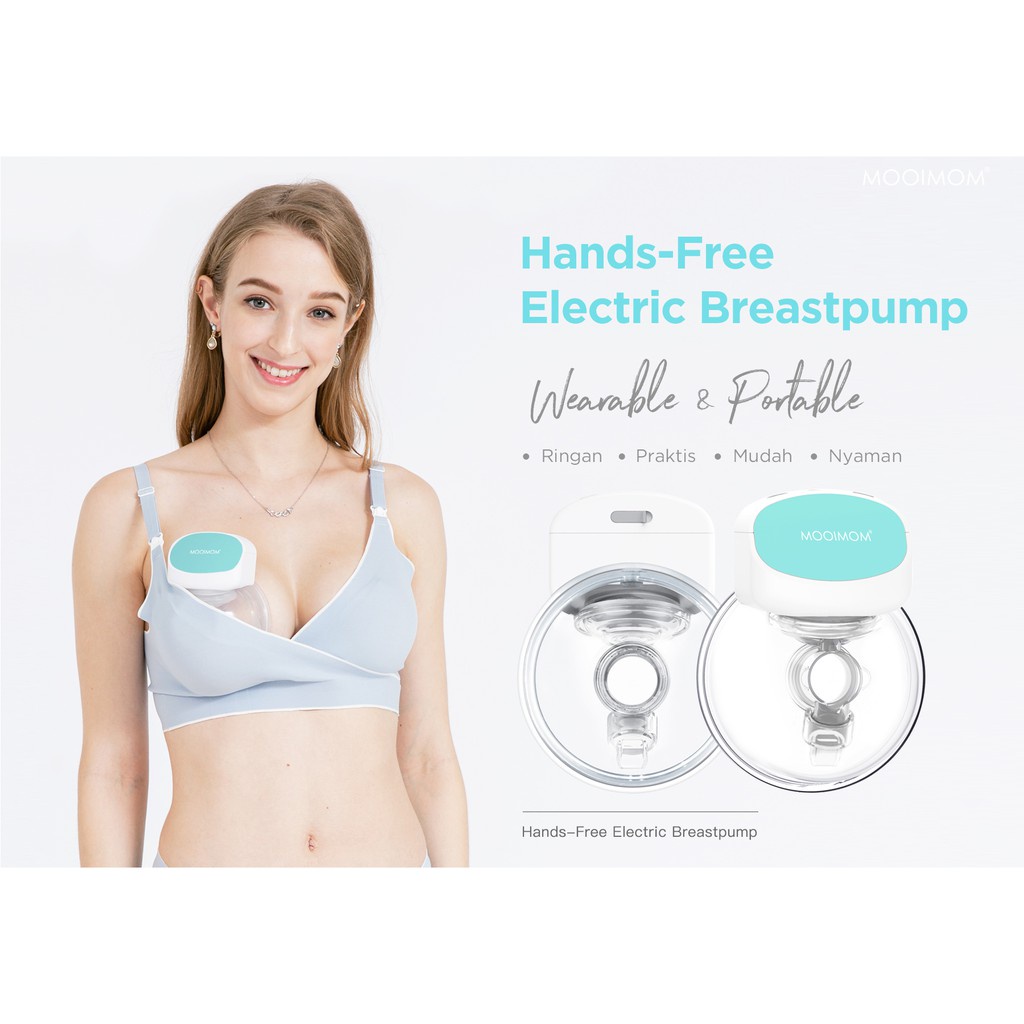 MOOIMOM WIRELESS HANDS FREE ELECTRIC BREAST PUMP