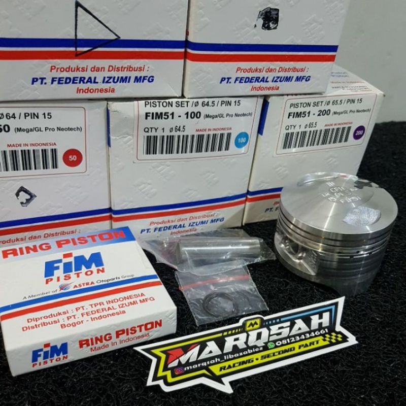 Piston Fim51 Piston Fim Megapro piston mega pro Fim pin 15 set ring piston 63.5 64 64.5 65 65.5 66