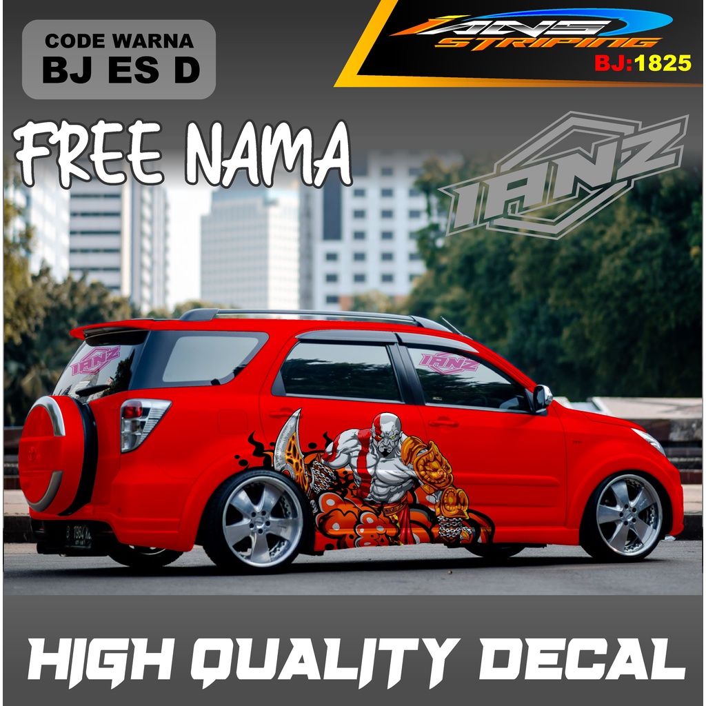 STICKER VARIASI MOBIL TERIOS / STIKER MOBIL GRAND LIVINA / VARIASI STIKER MOBIL AVANZA / STIKER MOBIL XENIA / STIKER MOBIL