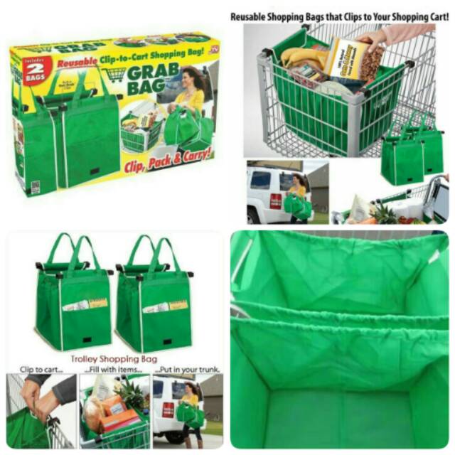 GRAB BAG Tas Kantong Belanja Serbaguna Praktis MURAH Go Green