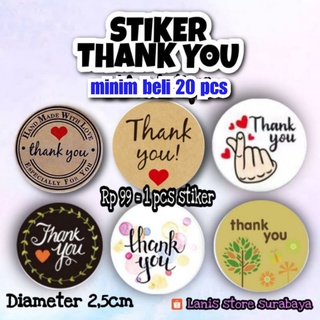 [Termurah] Stiker thank you/segel thank you/thanks for order/ label online shop/ucapan terima kasih
