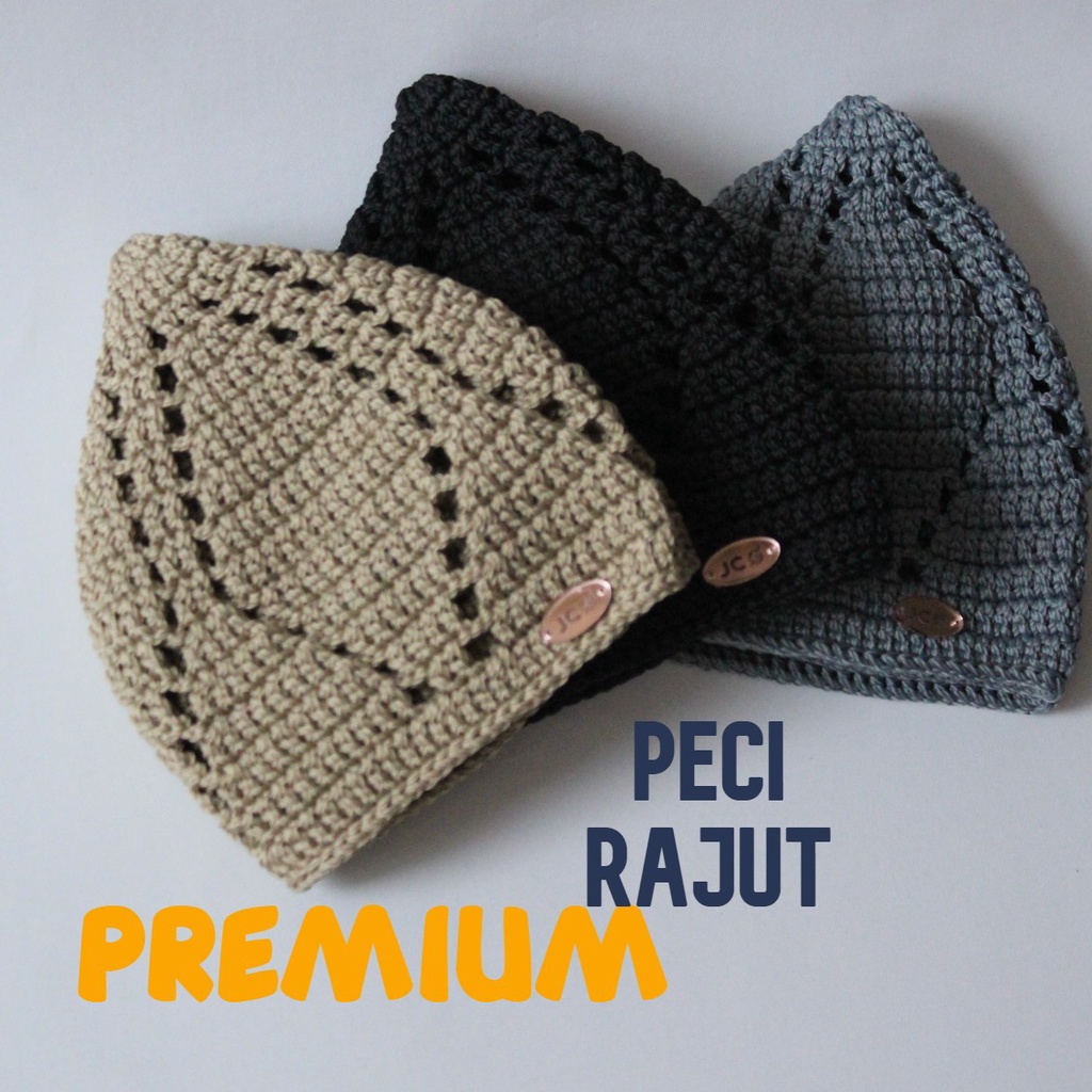 Peci Rajut Dewasa Tebal Original Handmade