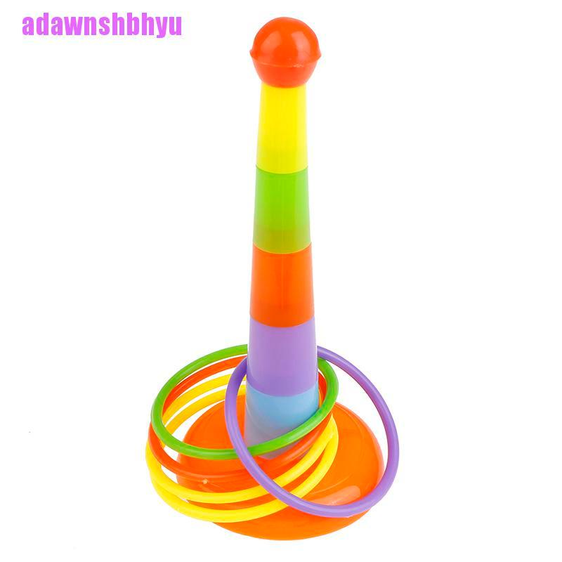 (adawnshbhyu) Mainan Ring Toss Bahan Plastik Untuk Taman / Outdoor