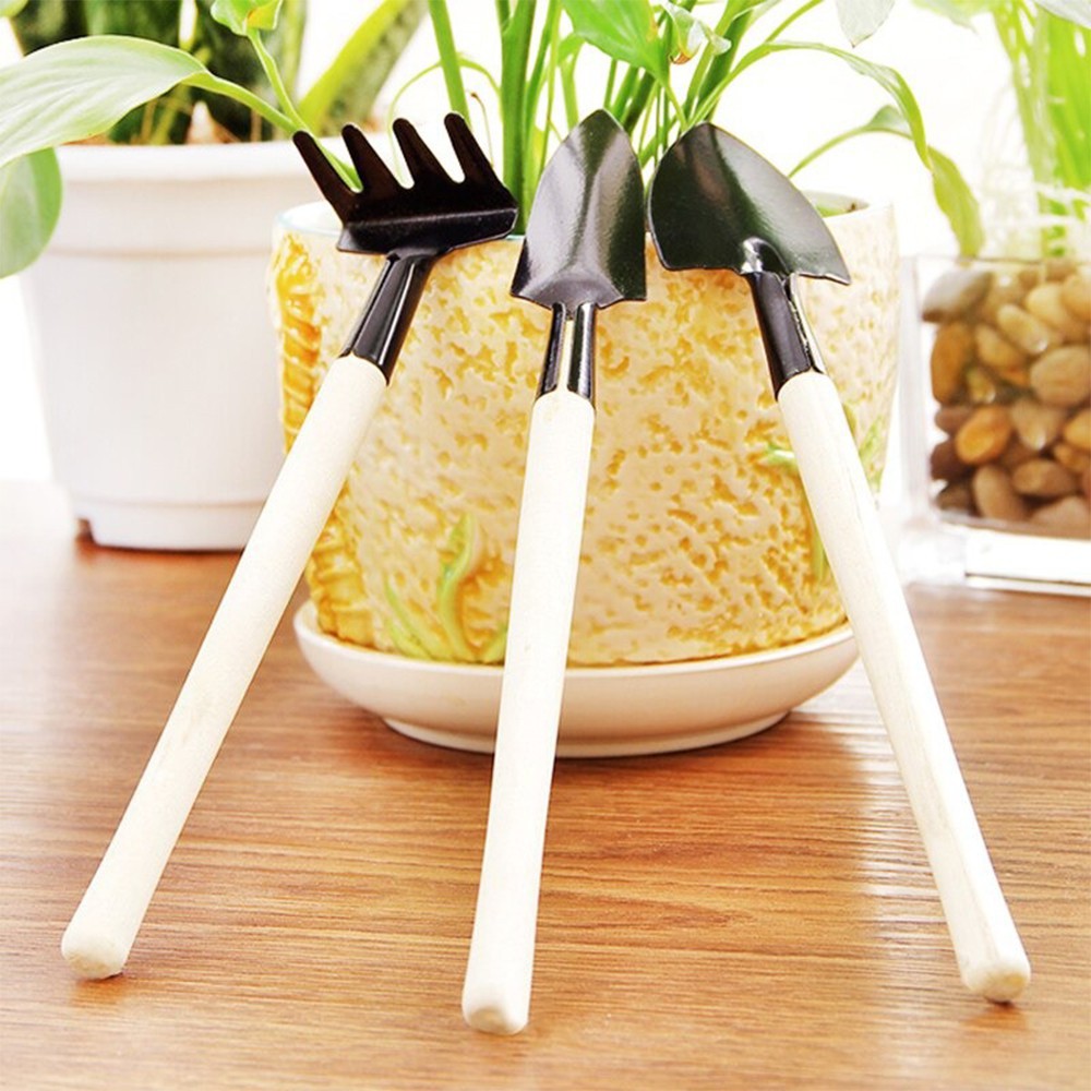 Set Sekop Garpu Cangkul Mini 3 in 1 / Alat Berkebun / Garden Tools