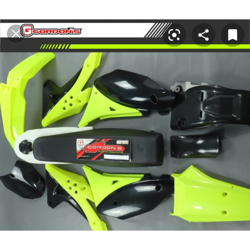 

body full set gordon hijau stabilo flow