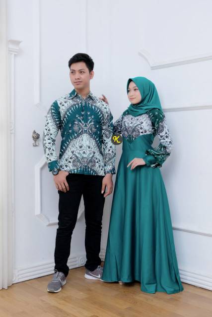 COUPLE GAMIS BATIK PUTRI MALU. ,COUPLE GAMIS MUSLIM ,GAMIS BATIK