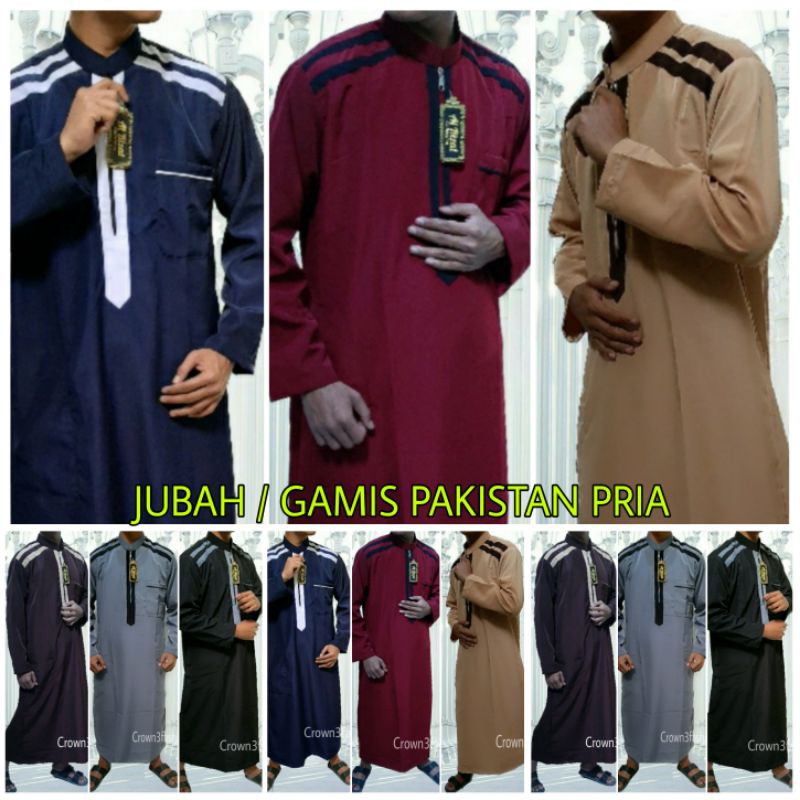 JUBAH PAKISTAN PRIA TERBARU / GAMIS PRIA BERKUALITAS *COD√