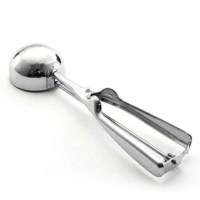 1pc Sendok Es Krim Masher Dengan Gagang Per Bahan Stainless Steel