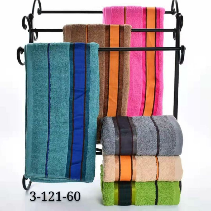 Katun Towel Model Strip - Handuk Mandi Dewasa King Size 80X150cm - Handuk Jumbo