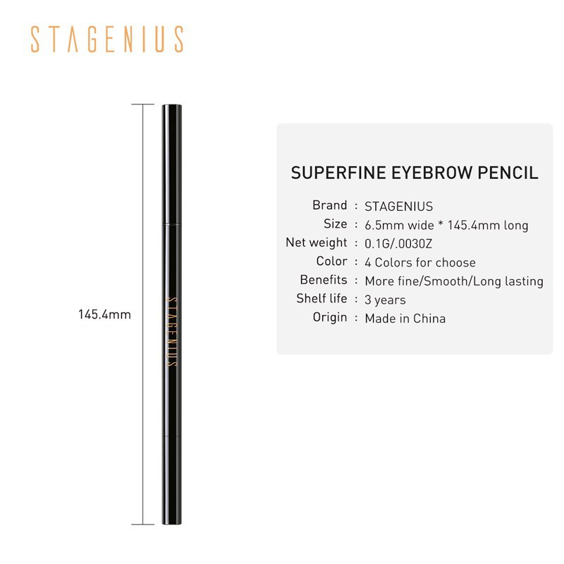 Stagenius Eyebrow Pencil Waterproof Pensil Alis Stagenius Eyebrow Spidol Stagenius Eyebrow Pensil