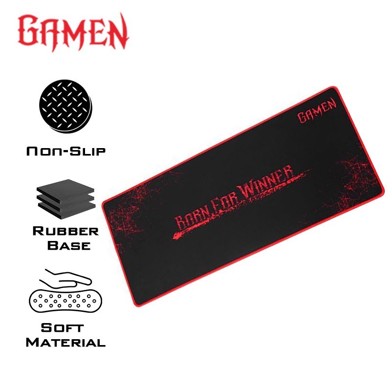 Gaming Mousepad Gamen GP-XL Black Mouse pad 70x30 cm