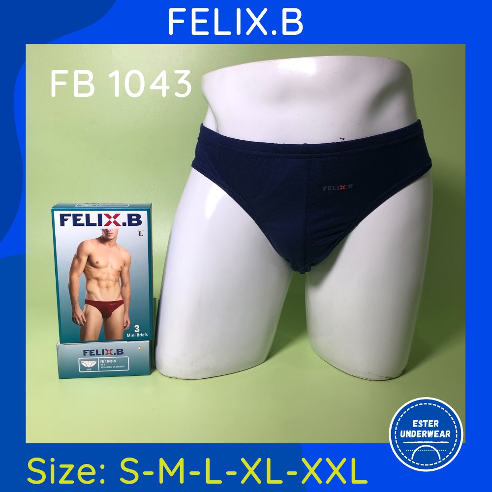 Celana dalam Pria karet kecil Felix.B  FB 1043 ISI-3 PCS