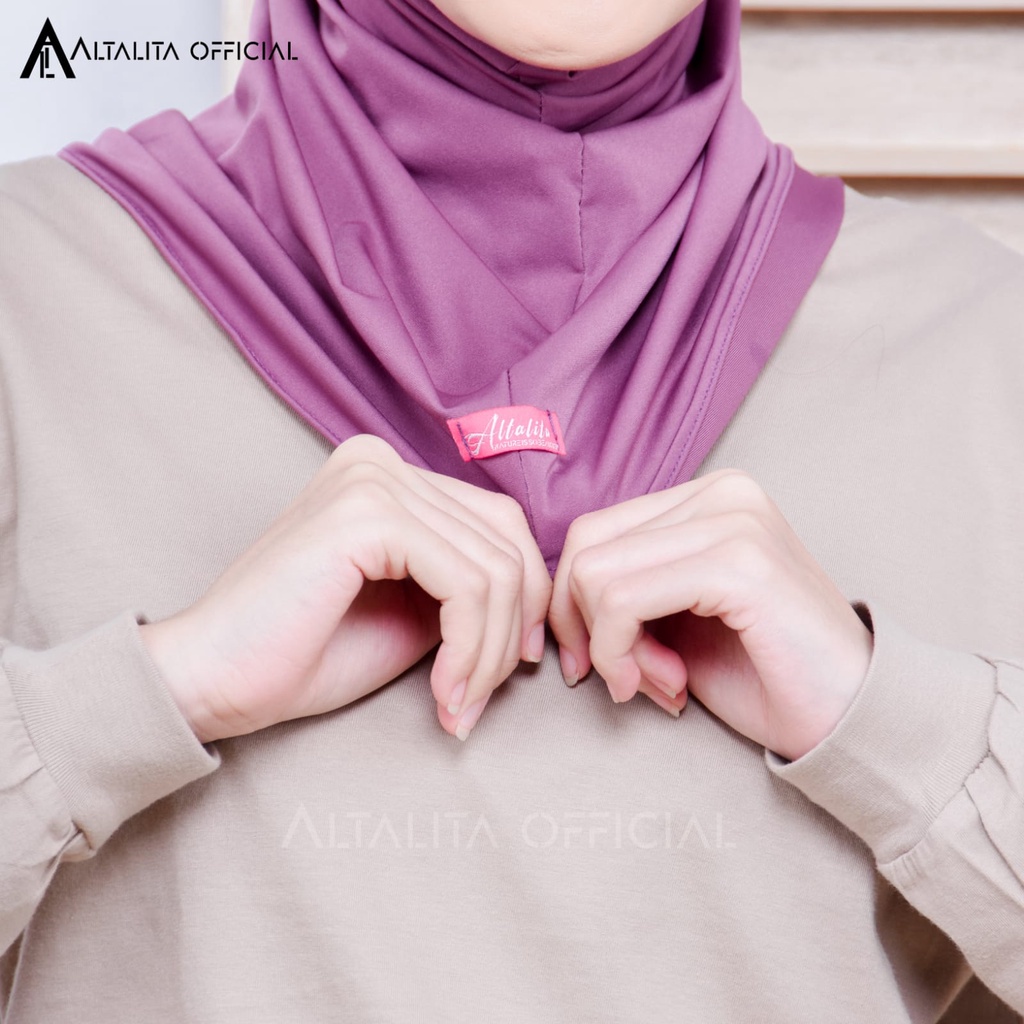 Altalita - Bergo Instan Nadira Sport Hijab Instant Sporty Jersey Spandek Premium pet Antem Olahraga Volly Senam High Quality