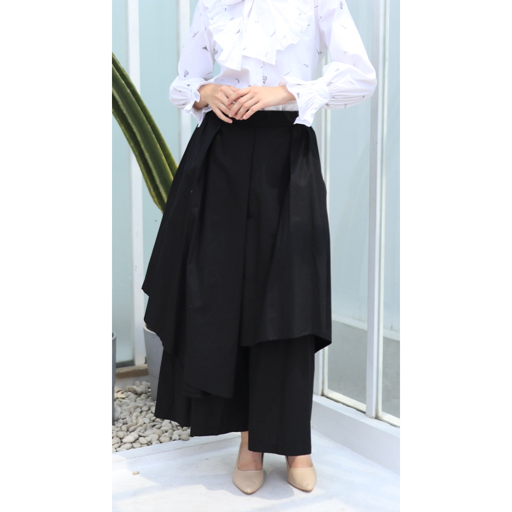 Celana | Trousers| Black Wrap Pants