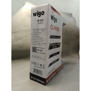 Mesin Alat Cukur Rambut Propessional Portable - WIGO Hair Clipper W-333 Orange Rechargeable 600 mAh