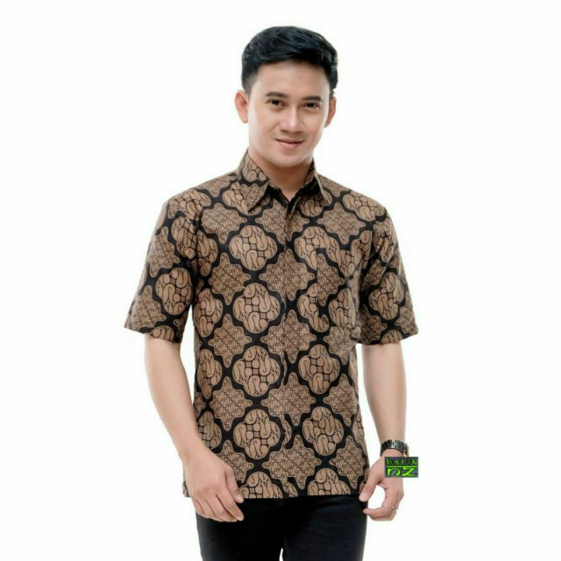 NEW ARRIVAL DISTRO BATIK PRIA BORDIR SOGAN HRB026 BATIKAF NOTOARTO BATIK IPNU-IPPNU HEM PRIA Bel-01