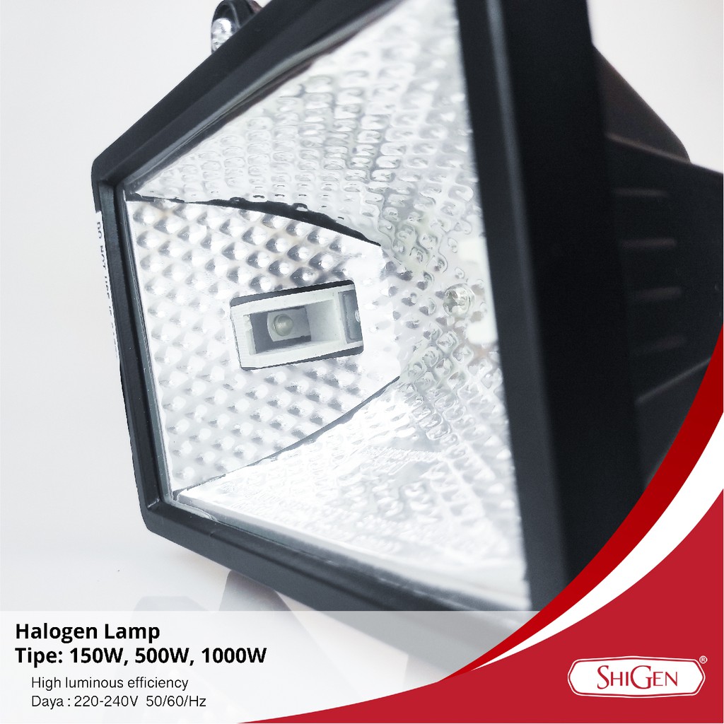 Kap lampu Sorot Halogen Shigen 150W