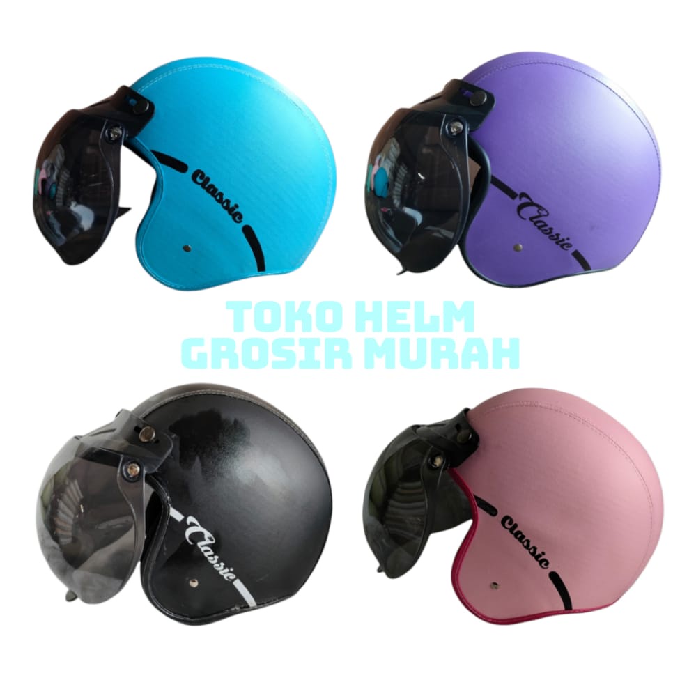 HELM BOGO *CLASICC PRESS* DEWASA kaca CEMBUNG FREE PACKING