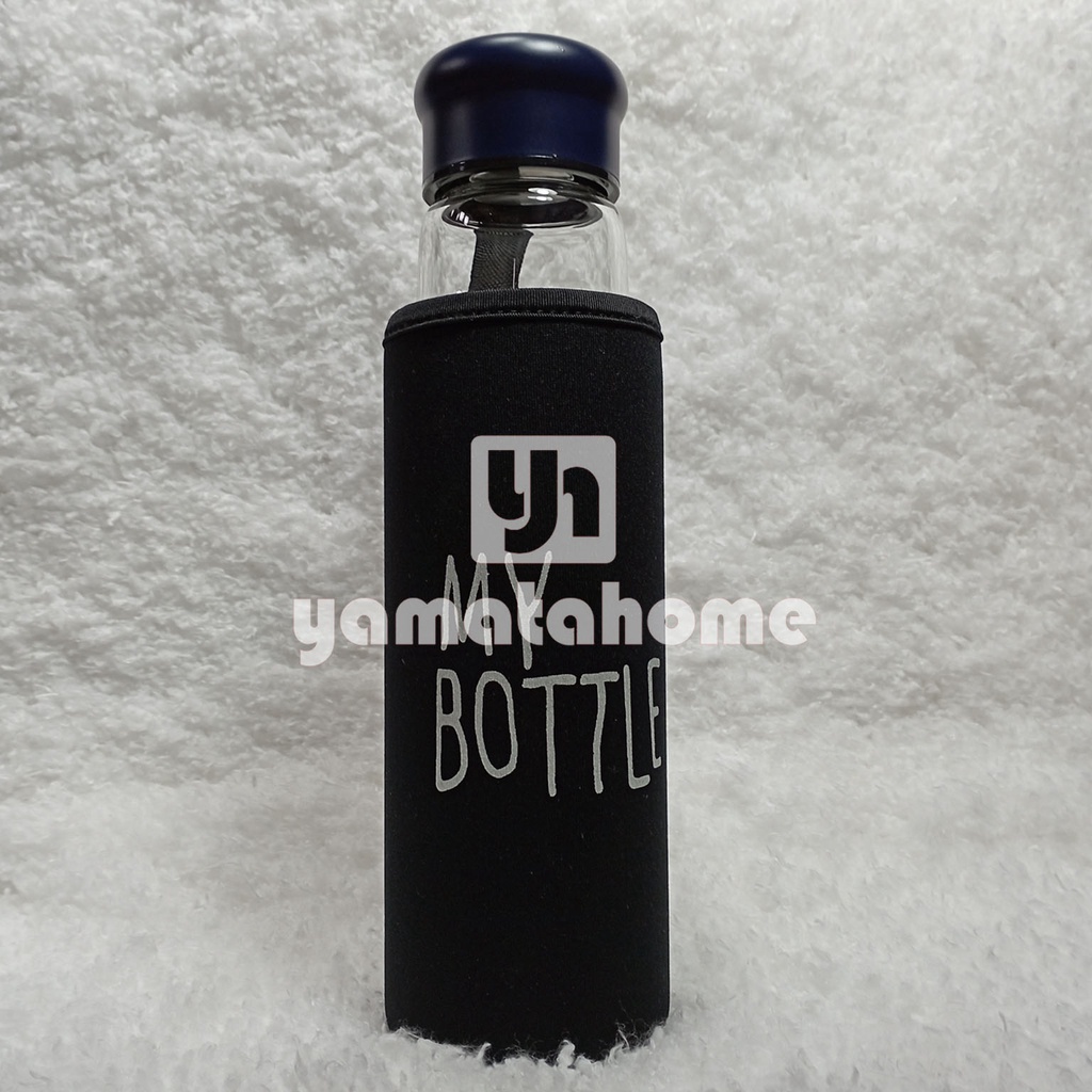 My Botol My Bottle Botol Kaca 550 ML  Botol Kaca My Bottle Free Sarung