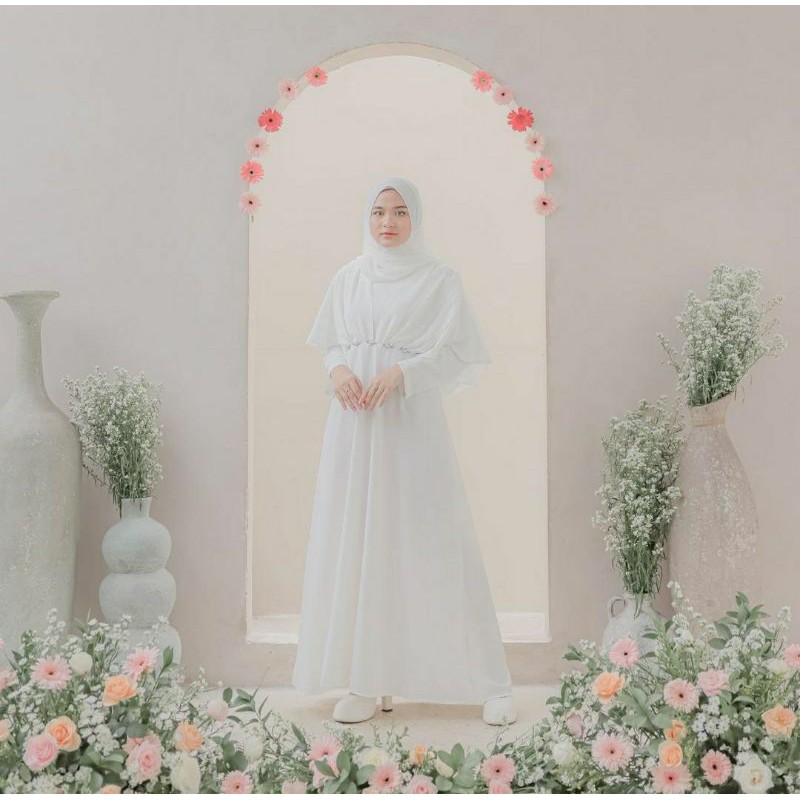 NEW Alisbha Dress Rifany Hijab White