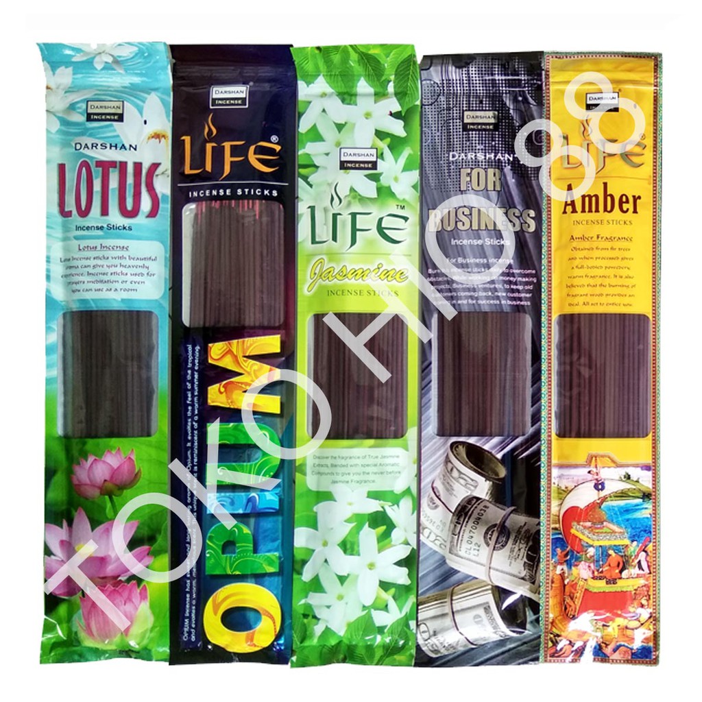 Hio India Dupa Wangi Buhur Aromaterapi Merk Darshan Incense Long Stick Aromateraphy 50 Batang