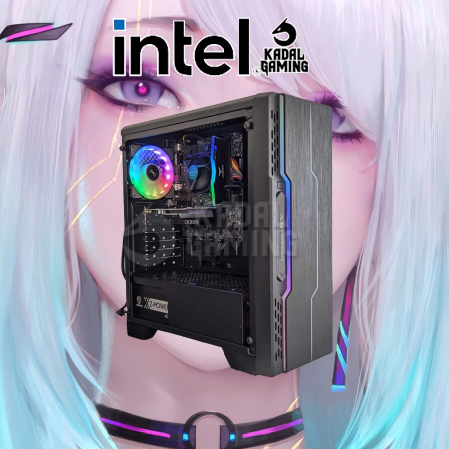 PC GAMING ULTRA INTEL CORE i5 10400F VGA RX 6400 4GB FULLSET RAKITAN
