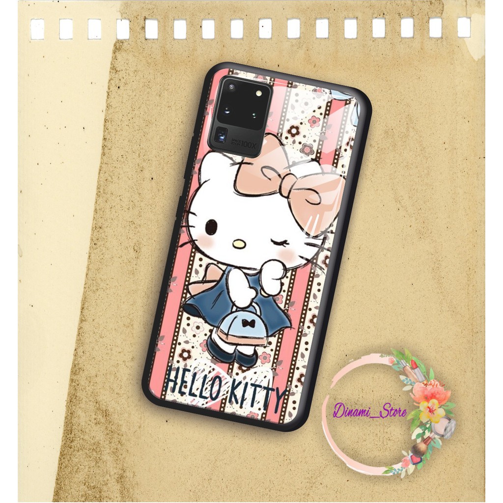 back case glass HELLO KITTY Oppo A3s A1k A5 A9 2020 A7 F9 A5s A31 A52 a53 A92 A37 A57 A59 DST1209