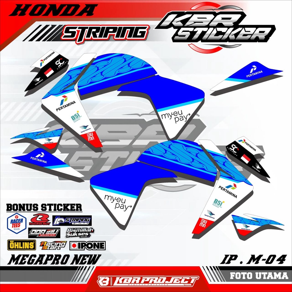 MEGAPRO NEW (COD) STICKER STRIPING MOTOR - MEGAPRO NEW.04