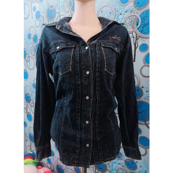 Kemeja Jeans Tebal BOBSON