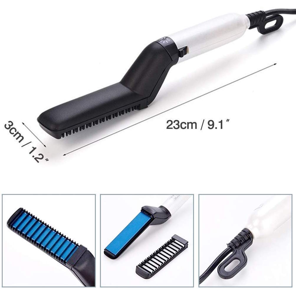 HAIR STYLING MEN Modelling Comb Ceramic Iron Sisir Rambut Pria Elektrik M styler For Beauty FB161